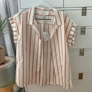 Striped Button Up Tunic